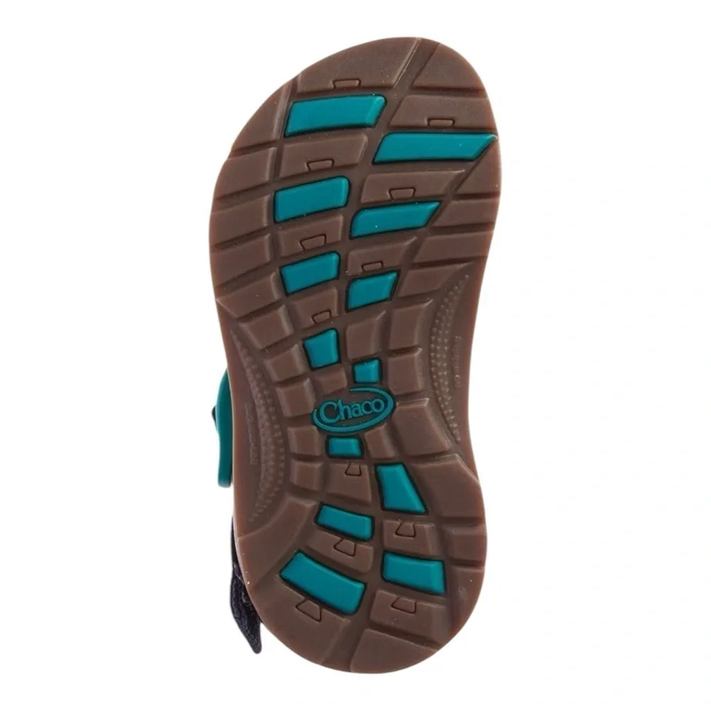 Chaco Kids' ZX/1 EcoTread Sandal in Solid Evergreen NIB